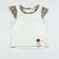 White floral trim tank - Size 000