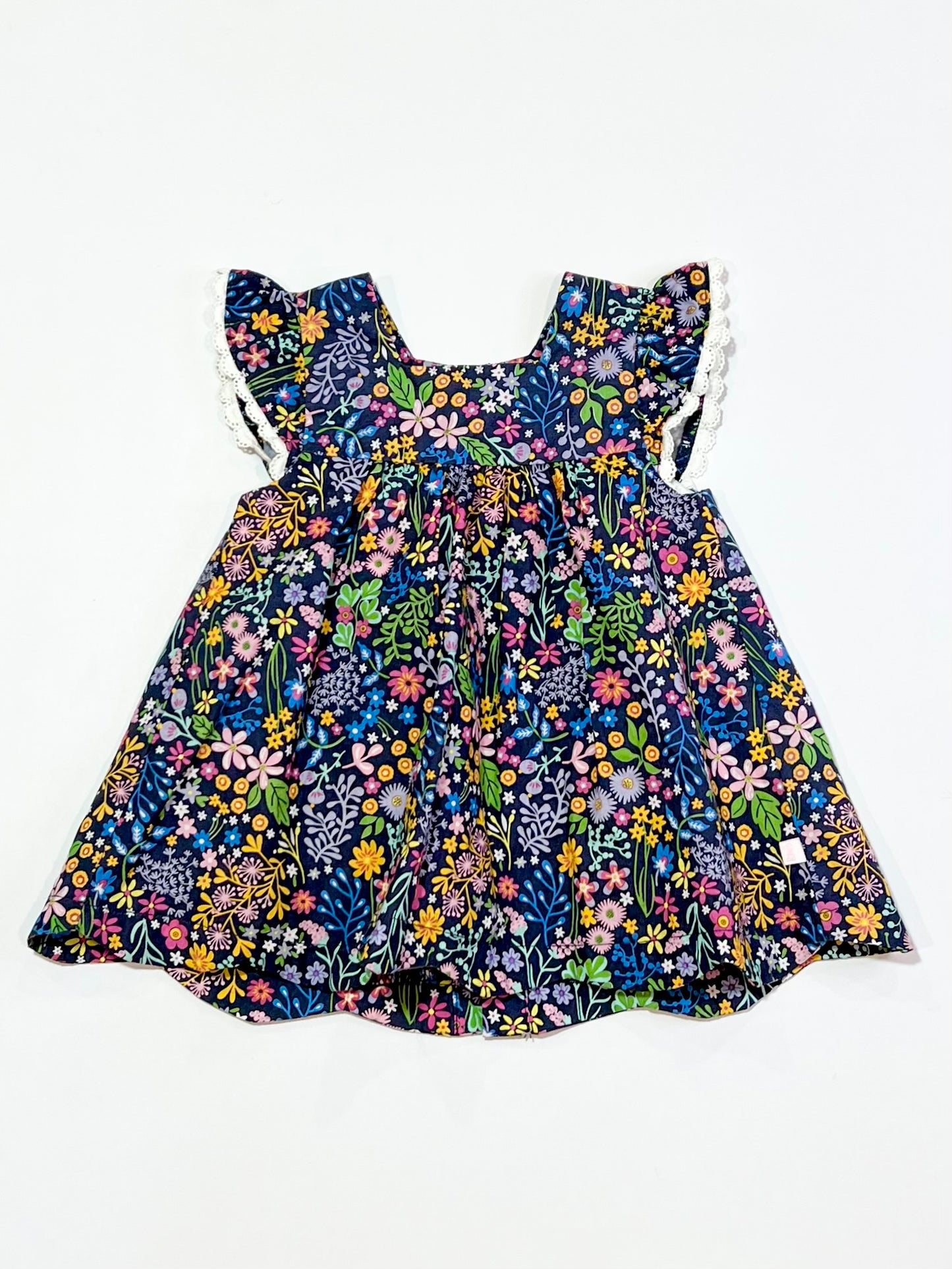 Navy floral dress - Size 000