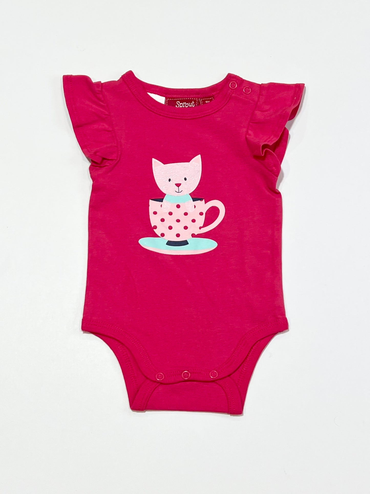 Glitter cat bodysuit - Size 000