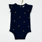 Navy spotty bodysuit brand new - Size 000