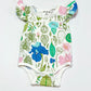 Floral leafy bodysuit - Size 000