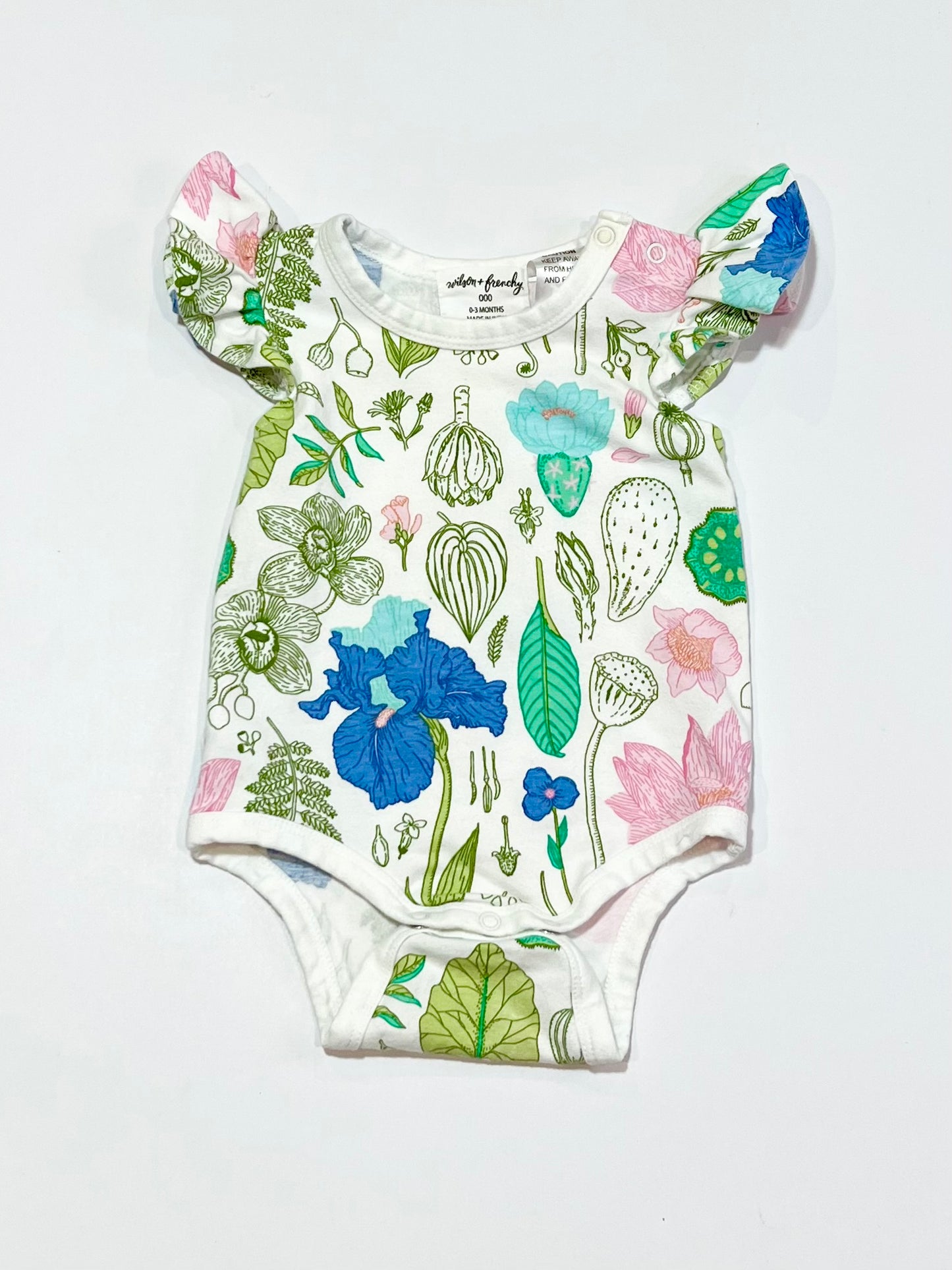 Floral leafy bodysuit - Size 000