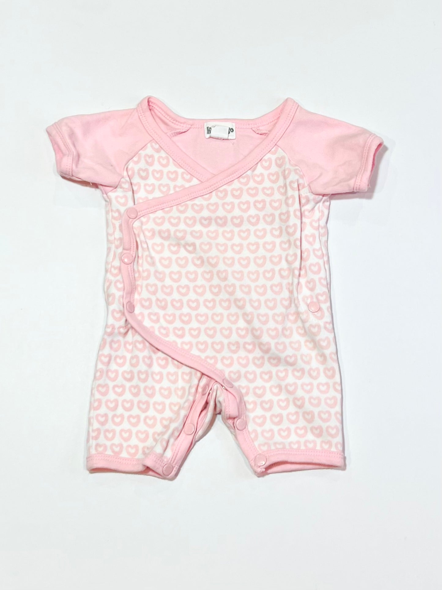 Pink hearts romper - Size 000