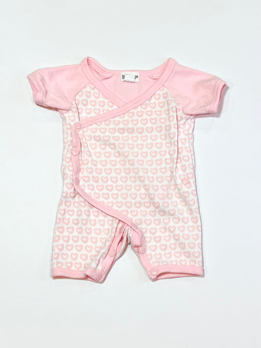 Pink hearts romper - Size 000