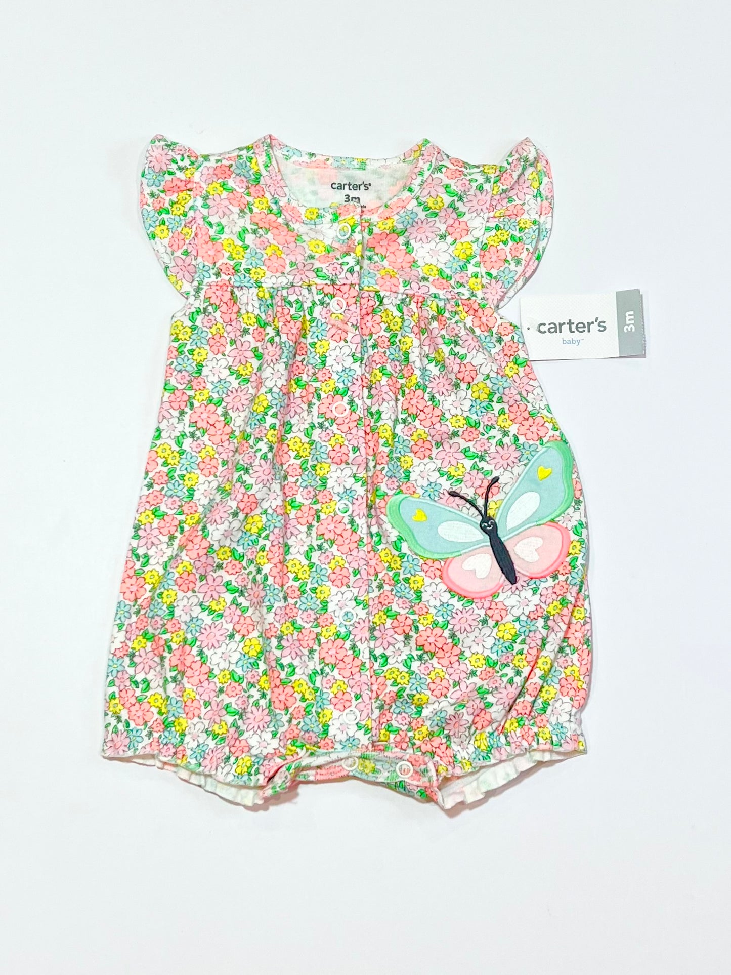 Floral butterfly romper brand new - Size 000