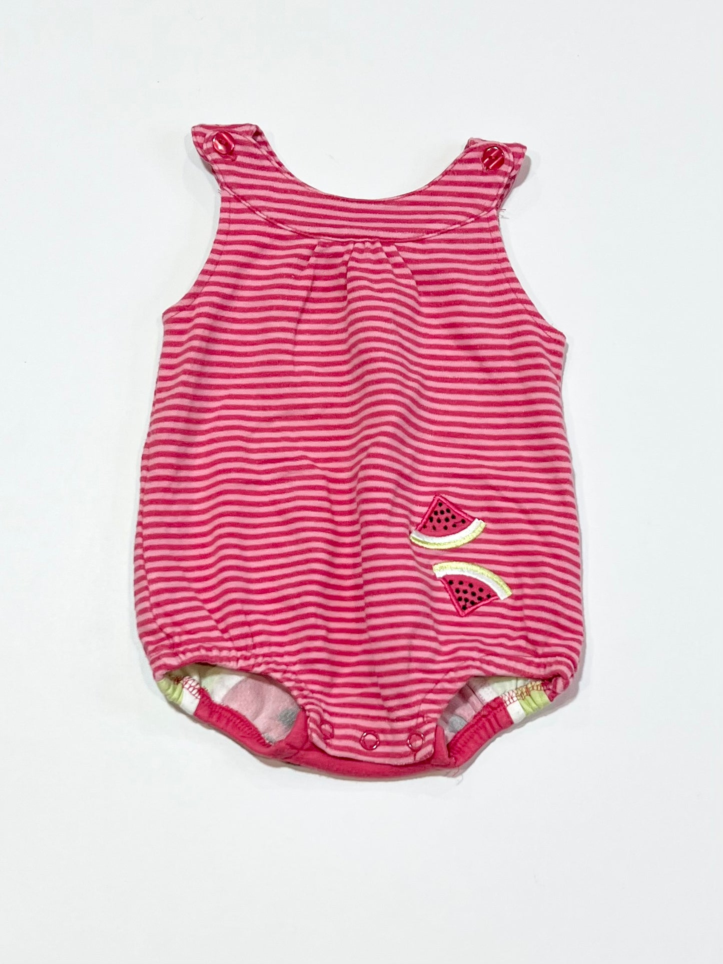Striped watermelon romper - Size 000