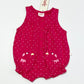 Pink spotty romper brand new - Size 000