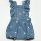 Chambray unicorn romper - Size 000