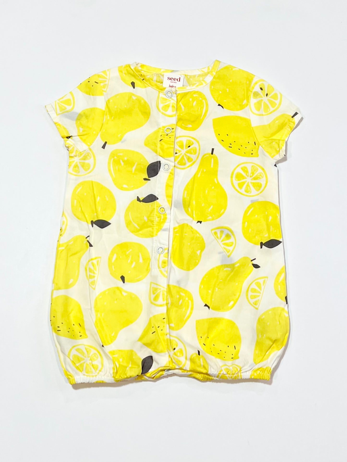 Yellow fruity romper - Size 000