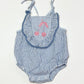 Striped cherries romper - Size 000