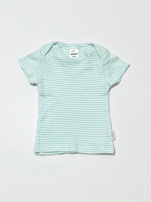 Green striped tee - Size 0000