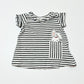 Striped bunny tee - Size 0000