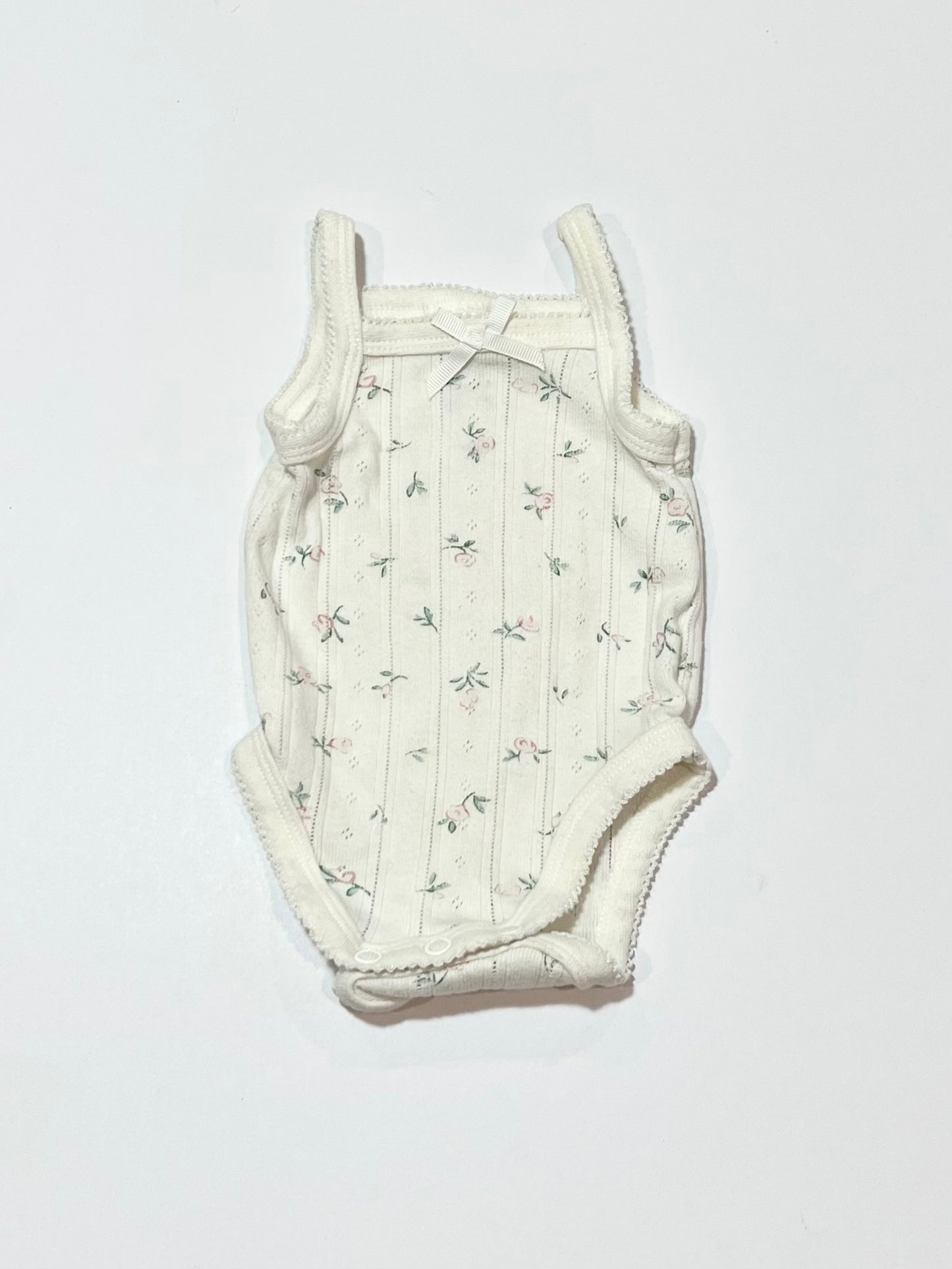 Ribbed floral bodysuit - Size 0000