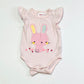 Pink bunny bodysuit - Size 0000