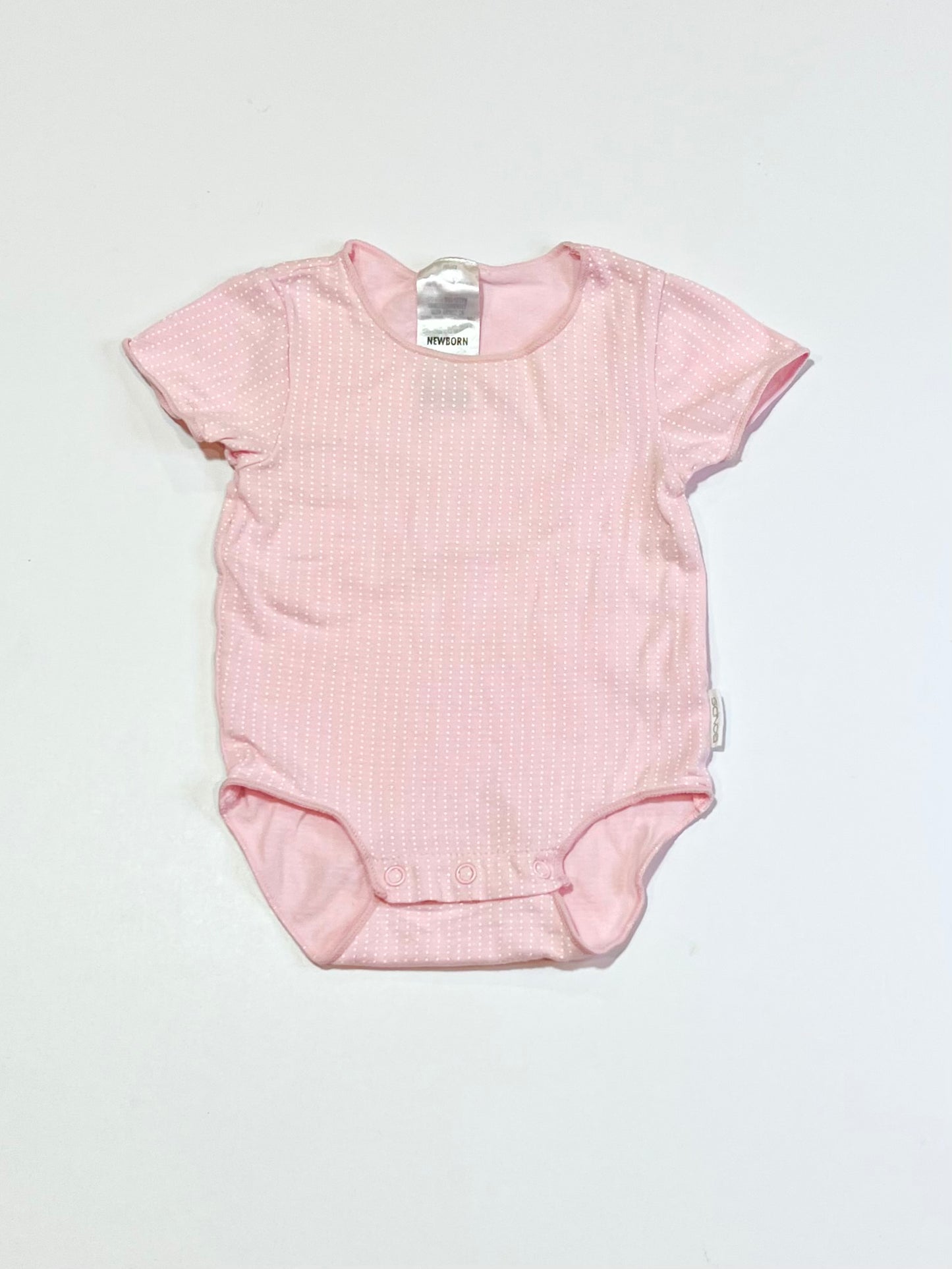 Pink spotty bodysuit - Size 0000