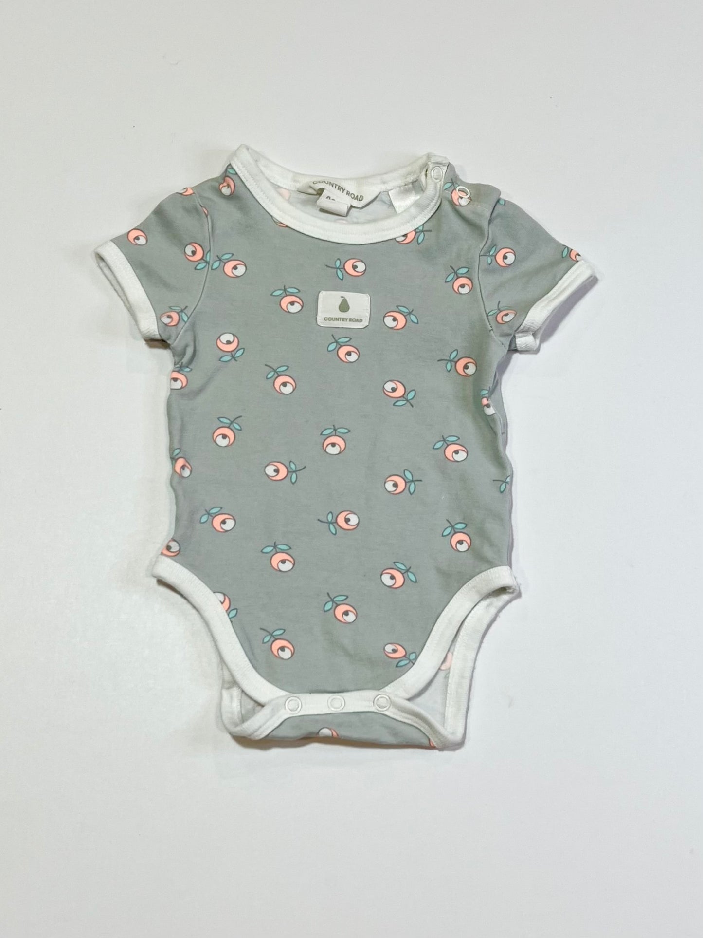Grey flower bodysuit - Size 0000