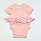 Pink ruffle bodysuit - Size 0000