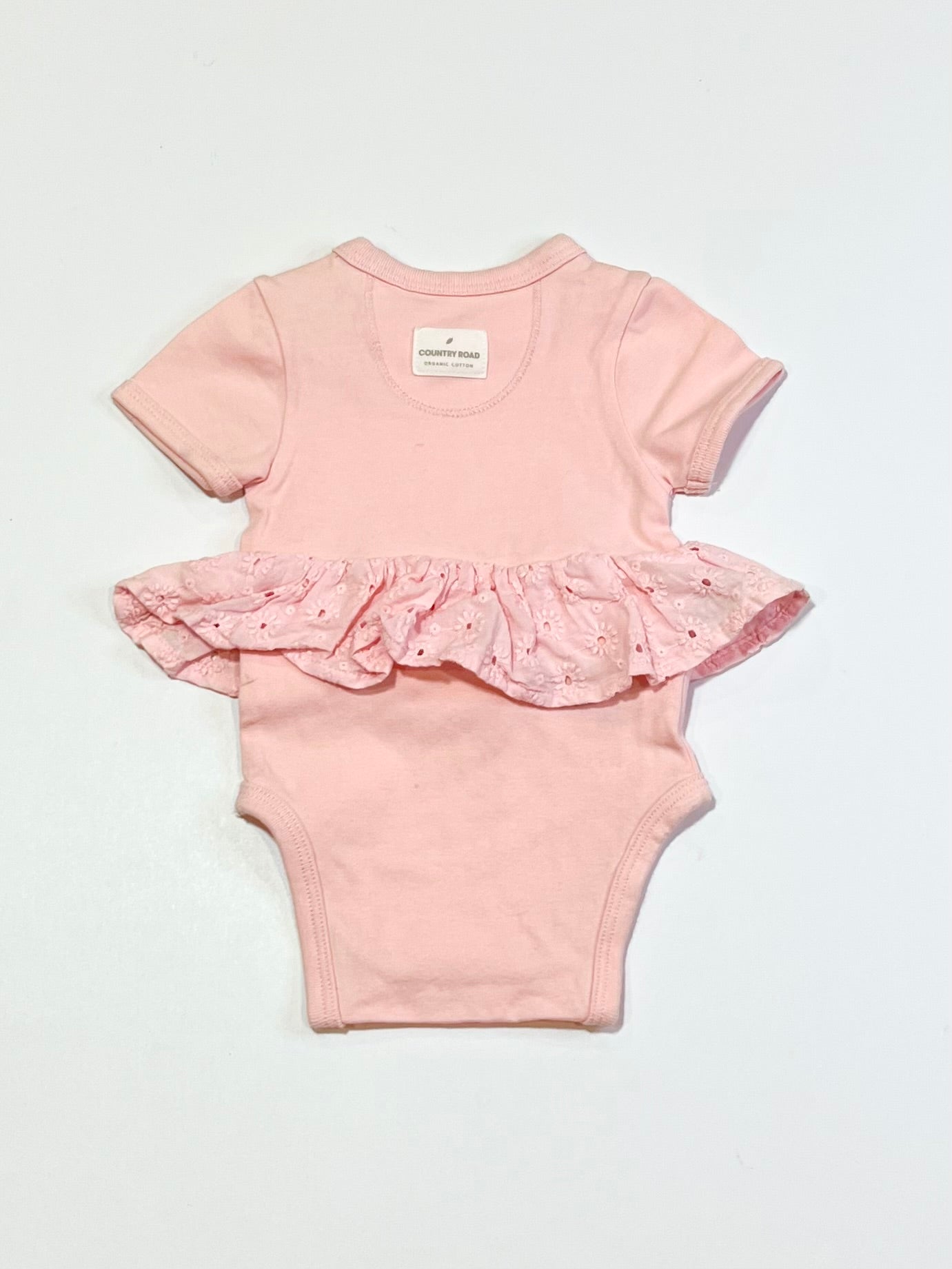 Pink ruffle bodysuit - Size 0000