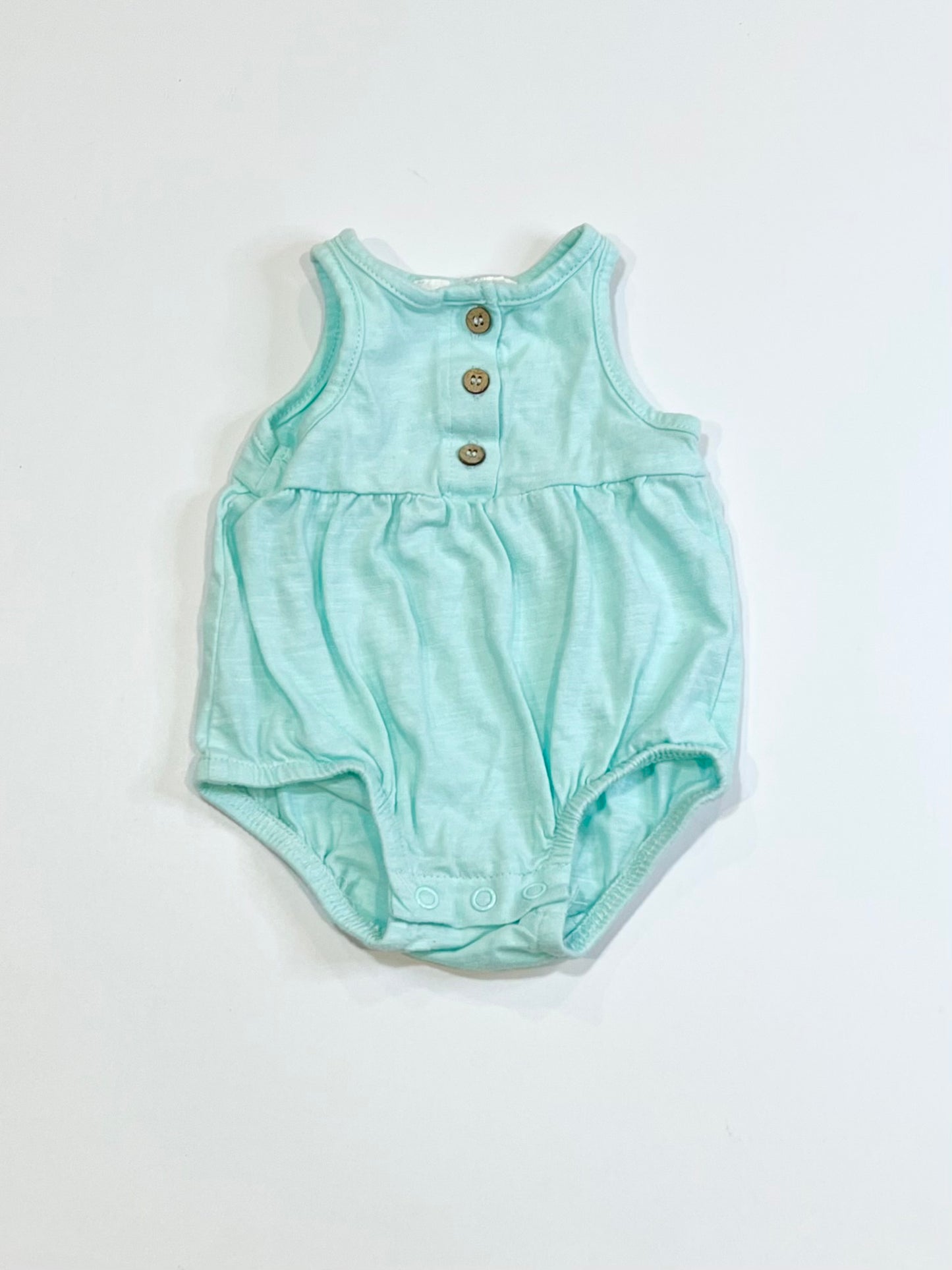 Green bubble romper - Size 0000