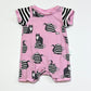 Cats in teacups romper - Size 0000