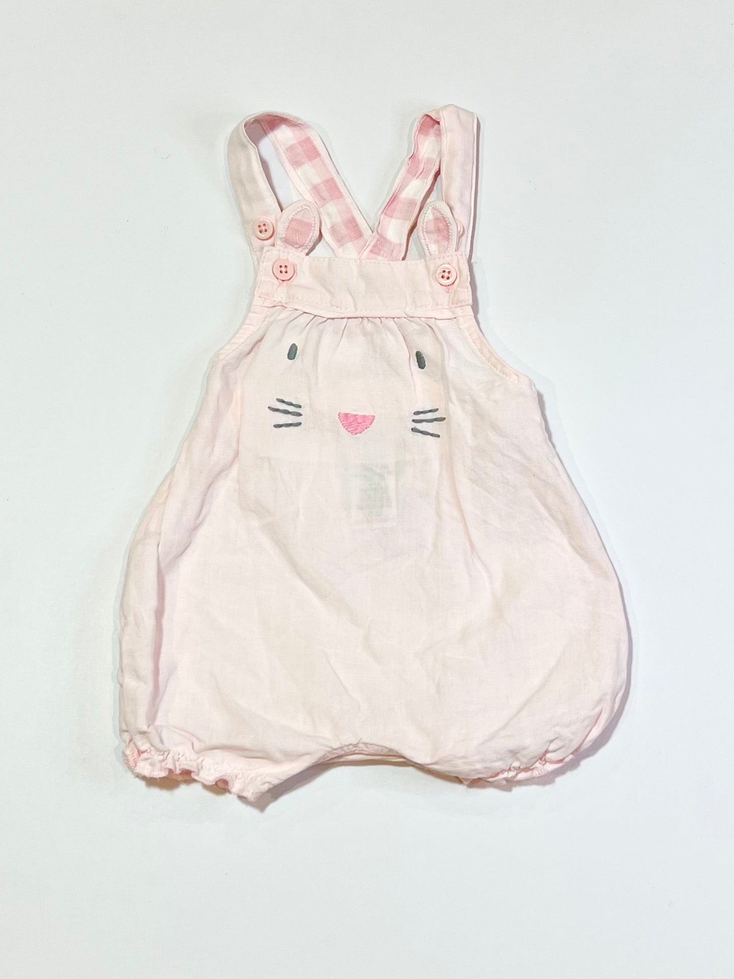 Pink bunny romper - Size 0000