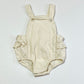 Cream ruffle romper - Size 0000