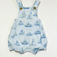 Blue boats romper - Size 1