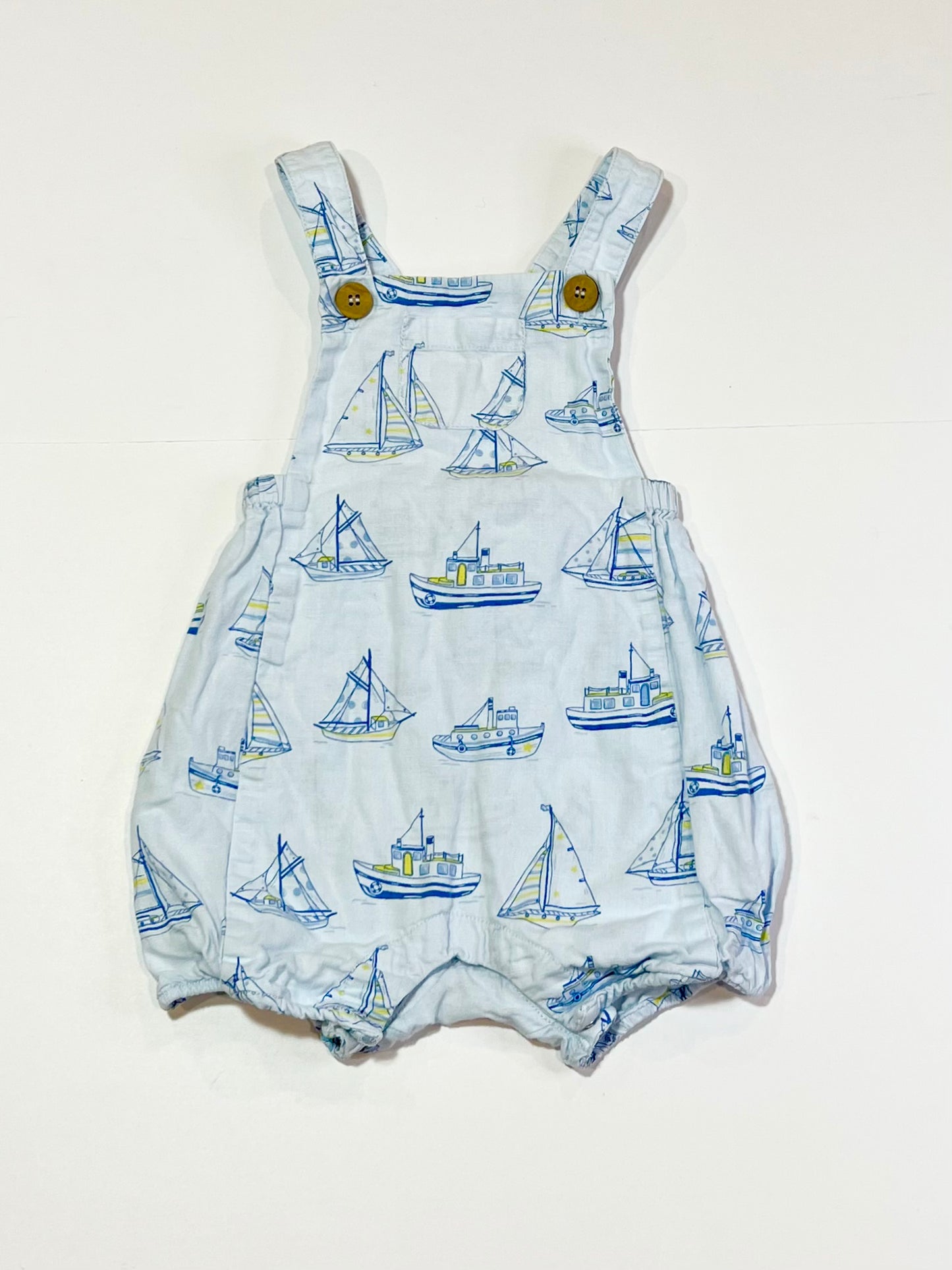 Blue boats romper - Size 1