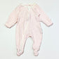 Pink striped zip onesie - Size 00000
