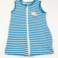 Striped jersey sleeping bag - Size 6-18 months