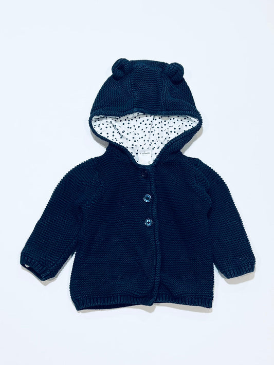 Navy knit jacket - Size 0