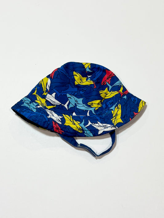 Blue sharks sun hat - Size 3-4 years