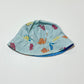 Blue dino sun hat - Size 0-12 months