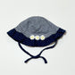 Striped jersey sun hat - Size 6-12 months