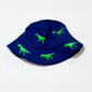 Blue t-rex sun hat - Size 3-5 years