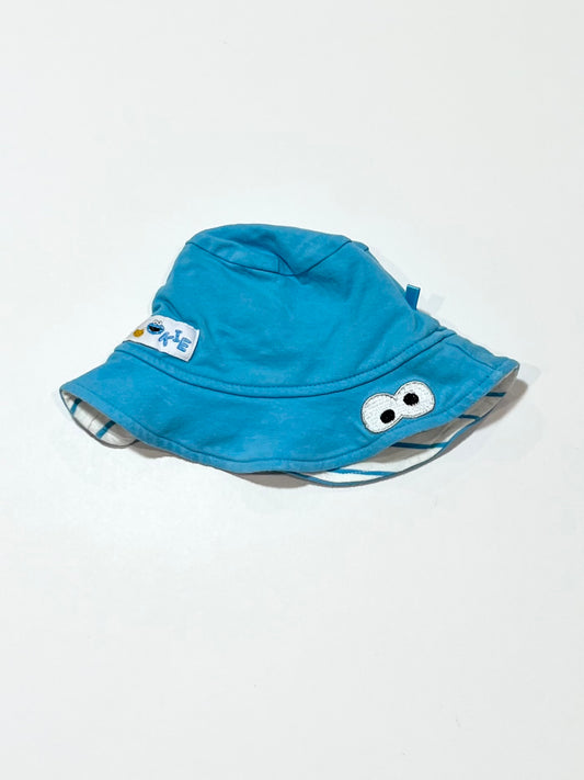 Cookie Monster sun hat - Size 0-3 months