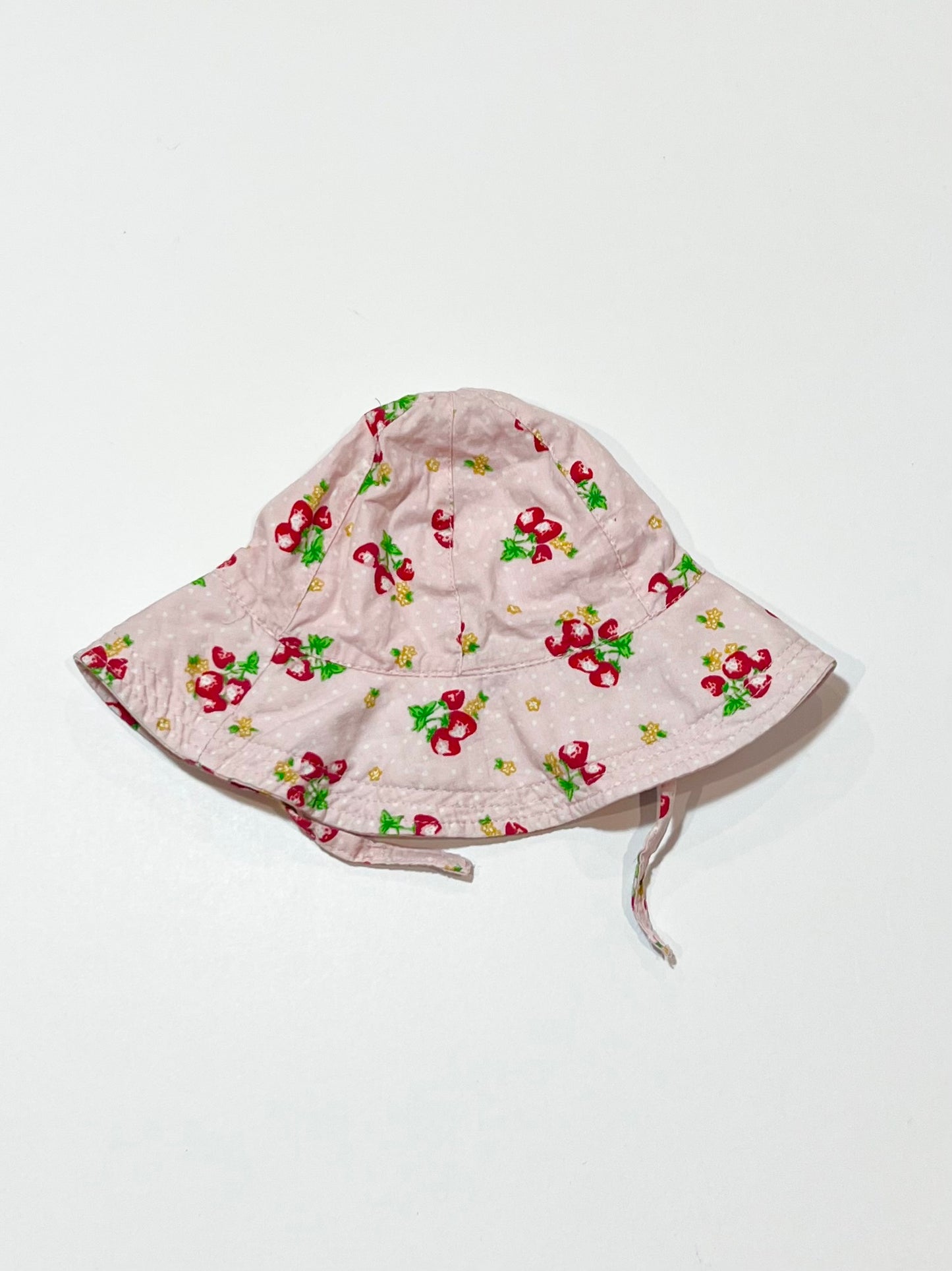 Strawberries sun hat - Size 0-6 months