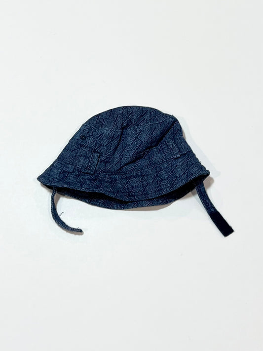 Navy sun hat - Size 3-6 months