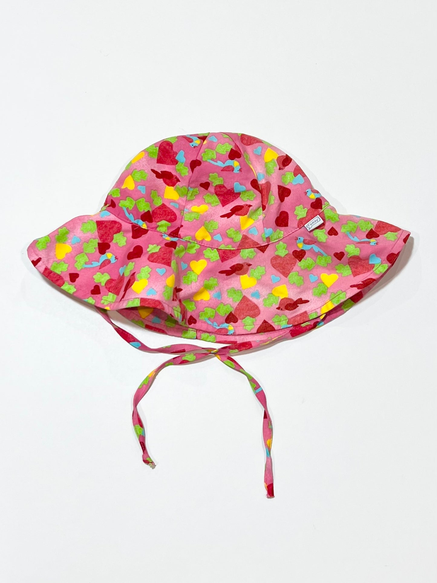 Pink birds sun hat - Size 1-2 years