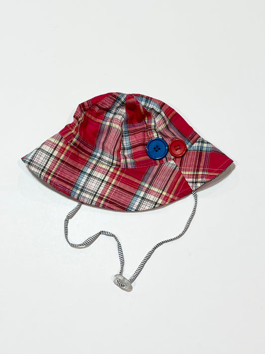 Checkered sun hat - Size small