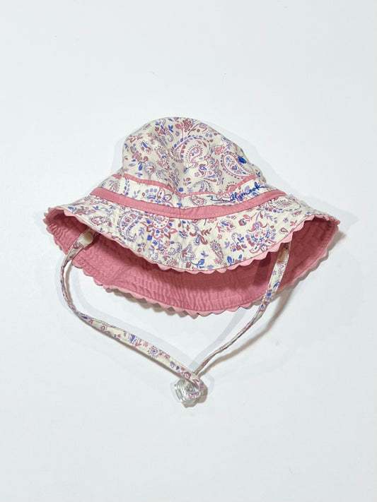 Reversible sun hat - Size 0-12 months