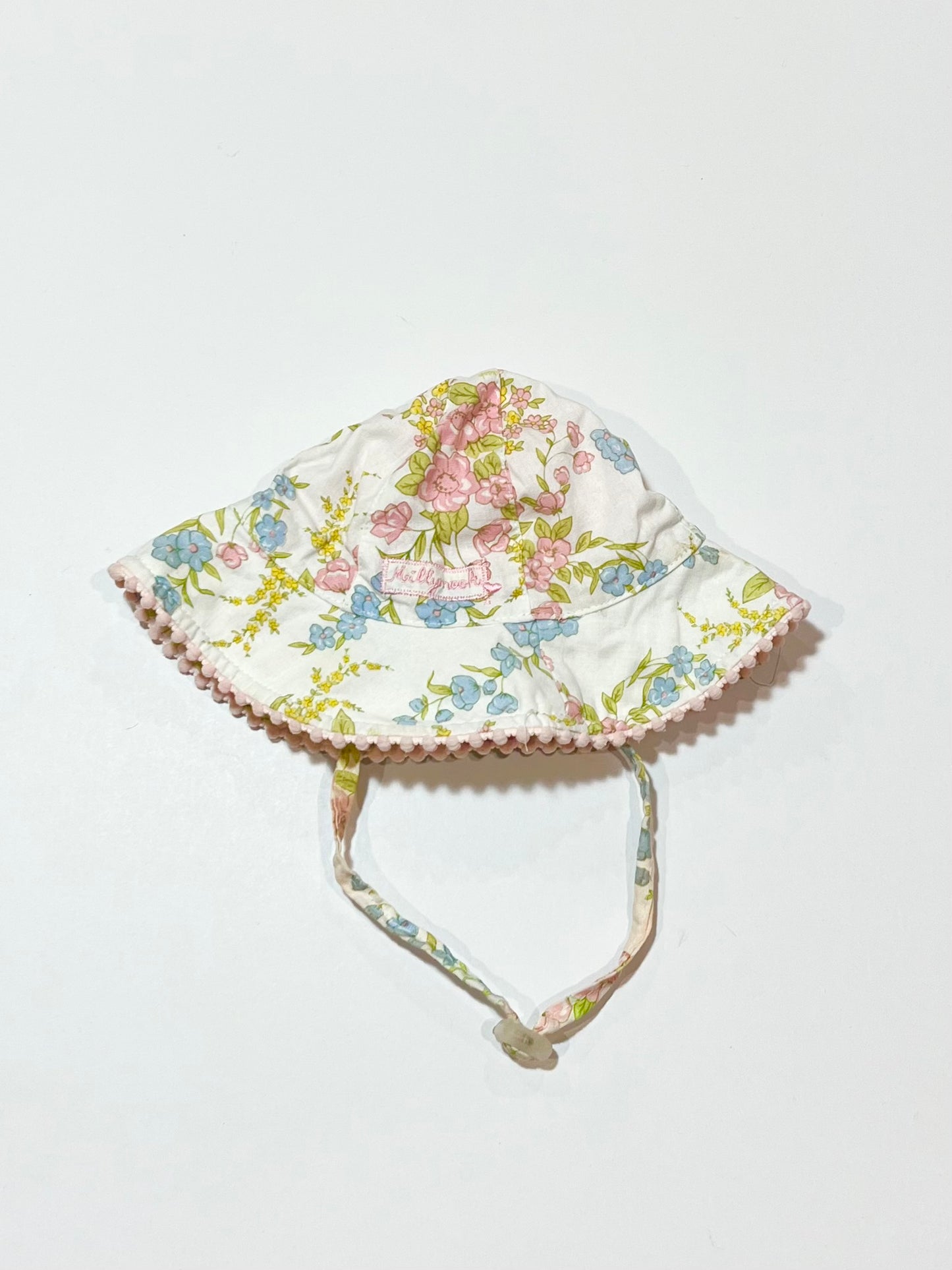 Floral sun hat - Size 0-12 months