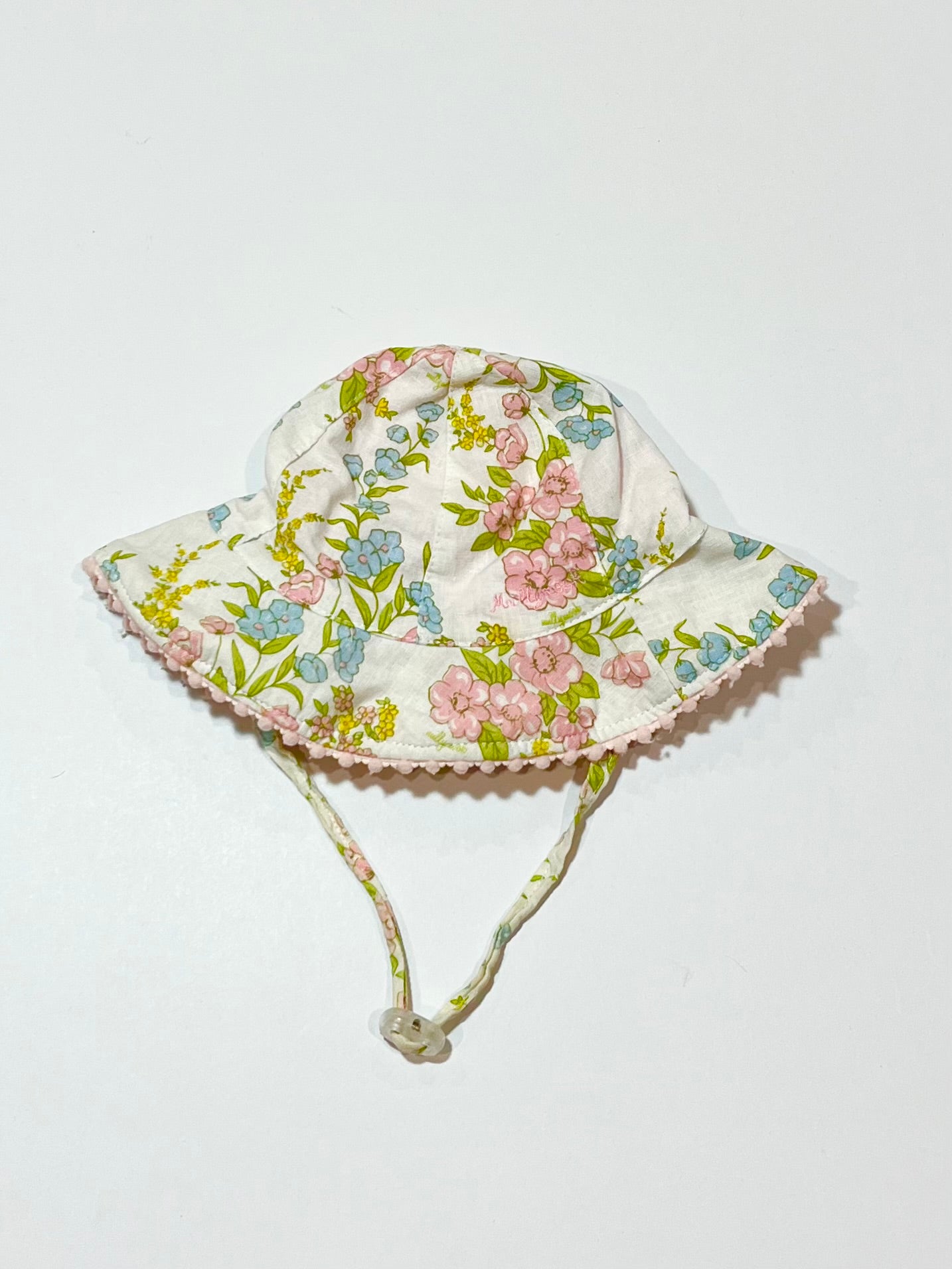 Floral sun hat - Size 0-12 months