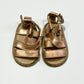 Rose gold soft sole sandals - Size 4