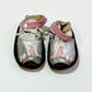 Silver soft sole leather sandals brand new - Size 6-12 months