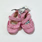 Gingham MJ pram shoes brand new - Size 6-12 months