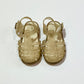 Gold glitter jelly sandals - Size EU22