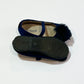 Navy pompom velour shoes - Size EU25