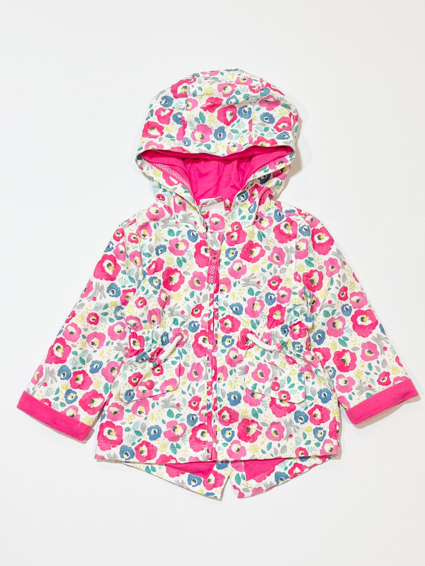 Floral bunny jacket - Size 6-9 months