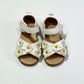 White floral sandals - Size EU23